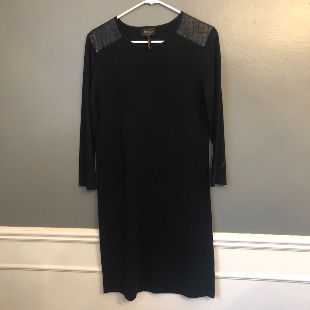 Black sweater dress Laundry brand